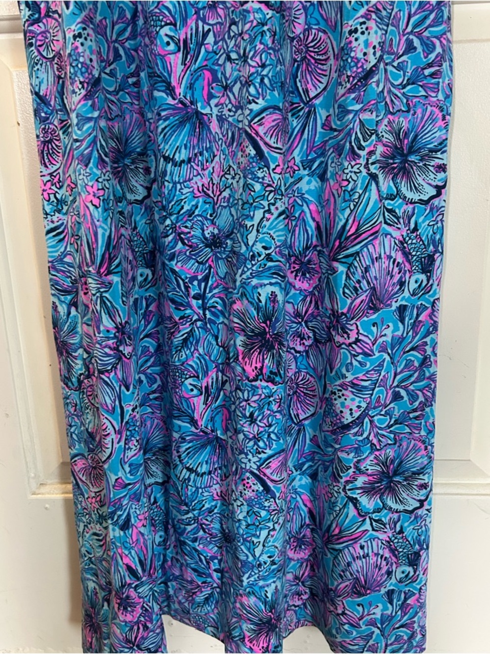 Lilly Pulitzer Marisol Maxi Dress Beach Tropical Vibrant Size 12 - Picture 4 of 12